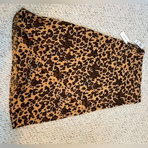 Babaton Animal Print Pencil Skirt - Tan and Black